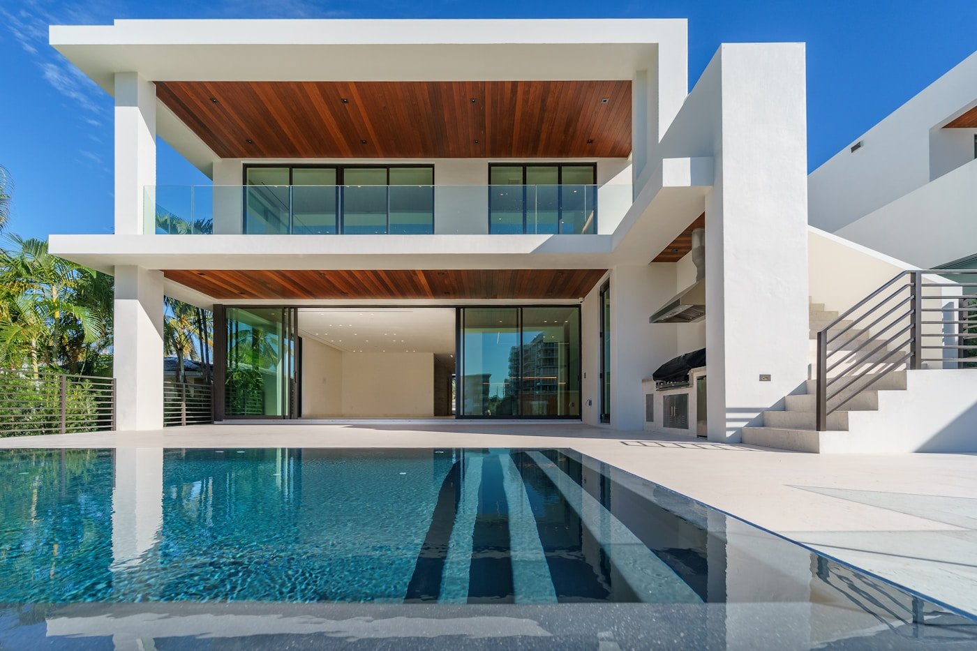 Modern luxury villa with panoramic views